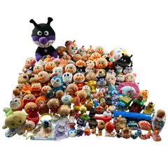 ★  アンパンマン あんぱんまん ぬいぐるみ まとめ 小物 ばいきんまん こきんちゃん ドキンちゃん チーズ 等 おもちゃ 現状品 5.6kg