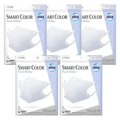 【5袋】ユニ・チャーム 超快適マスク SMART COLOR Pearl White スマートカラー パールホワイト ふつうサイズ 7枚入のサムネイル