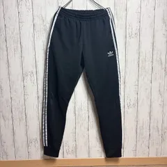 adidas アディダス トラックパンツ SST PRIMEBLUE ブラック L スリーストライプス トレフォイル リブ裾 リサイクル素材