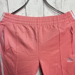 adidas アディダス トラックパンツ SST TP ピンク S スリーストライプス トレフォイル スリムフィット サイドジップポケット