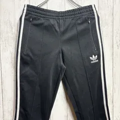 adidas アディダス トラックパンツ ジャージパンツ ブラック M スリーストライプス トレフォイル adidas 韓国製