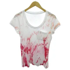 カルバンクラインジーンズ Calvin Klein Jeans 美品 ポケット Tシャツ 総柄 半袖 L 白 ホワイト ピンク 1109