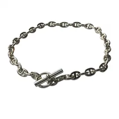 美品 エルメス HERMES レディース シェーヌダンクル PM 43コマ ネックレス 925 シルバー