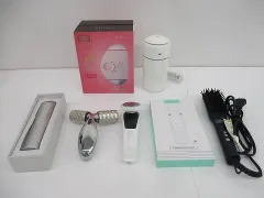 中古 KINUJO エッグショット IPL脱毛器/サロニア ストレートヒートブラシ/美顔器等7点 家庭用美容器
