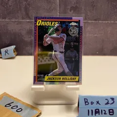 2025 Topps Chrome Jackson Holliday Baltimore Orioles Purple Mojo Refractor 35th Anniversary カード