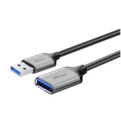 【送料込】JH-LINK USB 延長ケーブル USB3.0 5Gbps 高速データ転送 A-Aタイプ オスメス USB延長コード コットン編製 取り回しやすい アルミ合金コネクタ (2m) 0