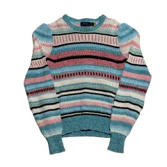 S ポロラルフローレン 新モデル ストライプ コットン ニット