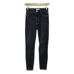 ザラ デニムパンツ ボトムス スキニー ストレッチ ジーンズ レディース USA2サイズ インディゴ ZARA 【中古】