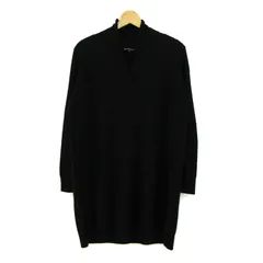 ニジュウサンク ニット トップス 長袖 チュニック ワンピース カシミヤ混 大きいサイズ レディース 44サイズ ブラック 23区 【中古】