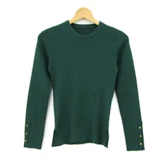 ロペ ニット トップス 長袖 クルーネック セーター リブ レディース 38サイズ グリーン ROPE' 【中古】