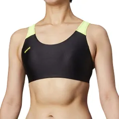 arena(アリーナ) 競泳水着 トレーニング用レディース ブラトップ Sサイズ FSA-0651W [ブラック×イエロー(BKYL)] [FSA-0651W] [S]