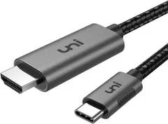 uni Type C HDMI 変換ケーブル [4K/60Hz Thunderbolt3] USB C MacBook Pro/Air iPad Pro 2018他 1.8m