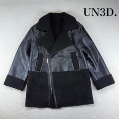 UN3D. アンスリード エコムートンライダースジャケット ブラック M