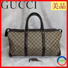 【美品】GUCCI GGスプリーム ボストンバッグ キャンバス ダブルG A4収納 旅行 トラベル カジュアル レディース メンズ ユニセックス