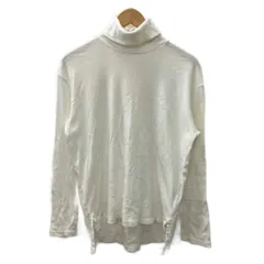 ポロ バイ ラルフローレン Polo by Ralph Lauren Tシャツ 長袖 ロンT カットソー タートルネック L 白 ホワイト KK-RL-BA-0906