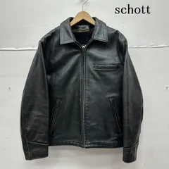Schott シングルライダースジャケット 40 ブラック Schott ブラック シングルライダースジャケット 40 641XX