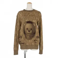 モスキーノ MOSCHINO TOY ベア ラメニット セーター XS 茶 ブラウン ゴールドのサムネイル
