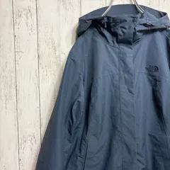 THE NORTH FACE ザ・ノース・フェイス DRYVENT ナイロンマウンテンパーカー メンズ XL ネイビー 刺繍ロゴ 右肩汚れあり