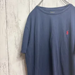 POLO RALPH LAUREN ポロラルフローレン ワンポイント ロゴ刺繍 Tシャツ M ネイビー
