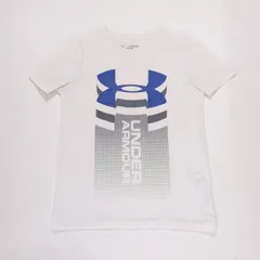 ジュニア アンダーアーマー UNDER ARMOUR キッズ Tシャツ バーティカルロゴ UA Veritcal Logo SS T 1310271 ホワイト YXL