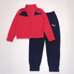 ジュニア ジャージ 上下セット トラック スーツ 585289 レッド 130cm