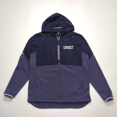 メンズ アーマーフリース マックス フルジップ フーディー 1375506-410 ネイビー L