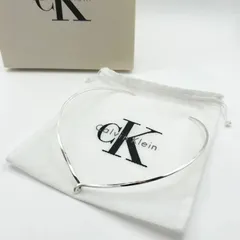 希少 ヴィンテージ品 Calvin Klein カルバンクライン チョーカー 925S シルバーアクセサリー SILVER925 ネックレス デザイン
