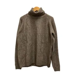 無印良品 良品計画 ニット セーター タートルネック ウール混 長袖 M ダークモカブラウン