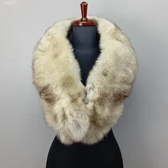 Saga Fox　フォックスファー ショール　Superb Quality Ranched Fox　サガフォックス