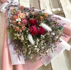 ドライフラワー＆プリザーブドフラワー　ブーケ大
