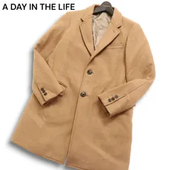 A DAY IN THE LIFE ユナイテッドアローズ 秋冬 ウール★ チェスター コート Sz.M メンズ ベージュのサムネイル