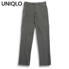 24AW★ UNIQLO ユニクロ 秋冬 ストレッチ 裏起毛 ヒートテック スマート パンツ Sz.76 メンズ 灰 グレー