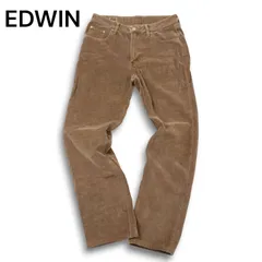 EDWIN エドウィン W403 秋冬 ストレッチ★ コーデュロイ ストレート ワーク パンツ Sz.32 メンズ 日本製