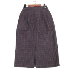GREEN LABEL RELAXING ユナイテッドアローズ 秋冬★ ウール混 チェック タイト ペンシル スカート Sz.36 レディース