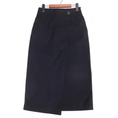 GREEN LABEL RELAXING ユナイテッドアローズ 秋冬★ タイト ラップ スカート Sz.36 レディース 紺