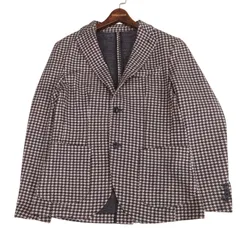 KOLOR 千鳥格子ツイードテーラードジャケット サイズ3 ハウンドトゥース Tailored Brown Houndstooth Jacket / テーラードブラウン千鳥格子