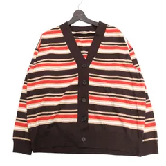 UNIQLO × MARNI ユニクロ × マルニ 秋冬 メリノブレンド★ ボーダー オーバーサイズ カーディガン Sz.XL レディース