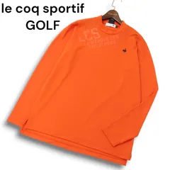 le coq sportif GOLF ルコック スポルティフ ゴルフ 通年★ ロゴ モックネック 長袖 シャツ Sz.LL メンズ 大きいサイズ