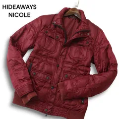 HIDEAWAYS NICOLE ハイダウェイ ニコル 秋冬★ スタンドカラー ダウン ジャケット Sz.48 メンズ