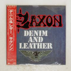 帯 国内盤 SAXON/DENIM AND LEATHER/CARRERE P11113G LP