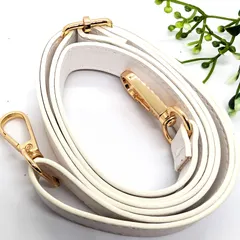 ショルダーストラップ　バッグ　肩ひも　ホワイト　白　コサッシュ　がま口　ポシェット　紐　ハンドメイド  布 革 ポーチ 和洋材料　手芸 金具 パーツ  資材 手作り 材料 素材 作製 財布  角形 裁縫 専門 送料無料　ポーチ　DIY