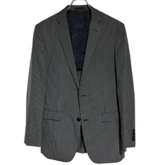 B061 BURBERRY BLACK LABEL バーバリー ブラック レーベル テーラード ジャケット ウール グレー シンプル メンズ