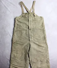 【USN】ビンテージ 40s 50s N-1 デッキパンツ SMALL コの字CONMAR オーバーオール US NAVY 米軍 ミリタリー