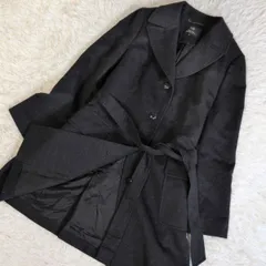 23区 チェスターコート サイズ44 ブラック 23区 オンワード樫山 ダブルチェスターコート ウールコート アンゴラ