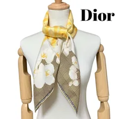 美品★スカーフ Christian Dior クリスチャンディオール 花柄