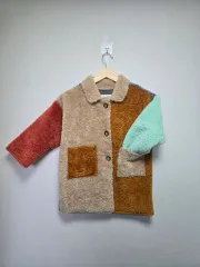 ジュニア カラーブロック フリース ジャケット