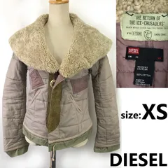 DIESEL TUNDRA COMICS/ディーゼル★ボア襟キルティングジャケット【レディースXS/ピンク系/pink】アウター/ブルゾン/coat/Jacket/Jumper◆BJ119-c<sale>