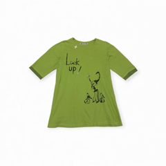 OLLEBOREBLA アルベロベロ 半袖 Tシャツ チュニック 水色 赤ずきん