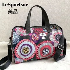美品☆レスポートサック ショルダーバッグ ミニボストン 花柄  ナイロン 2way  総柄  スモールメラニー 軽量
