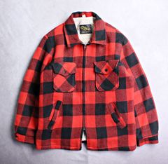 HOLLOWAY】90s ホロウェイ アメリカ製 袖革スタジャン 防寒中綿入り